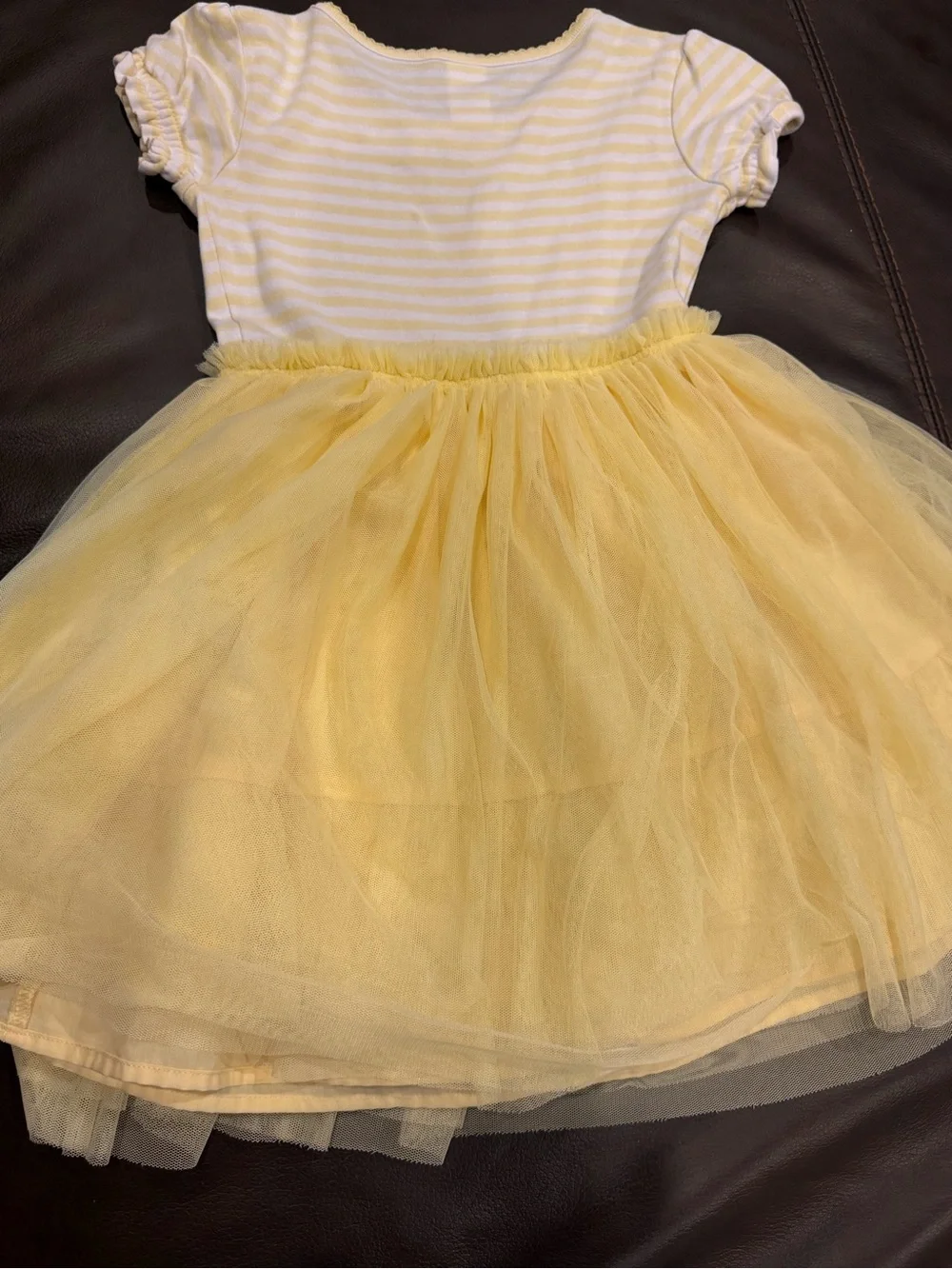 Gymboree Yellow Striped Tulle Dress